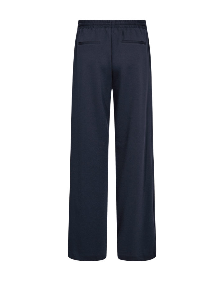 Freequent - Broek Nanni Salute Dark Blue Elastisch Tailleband - Luxedy