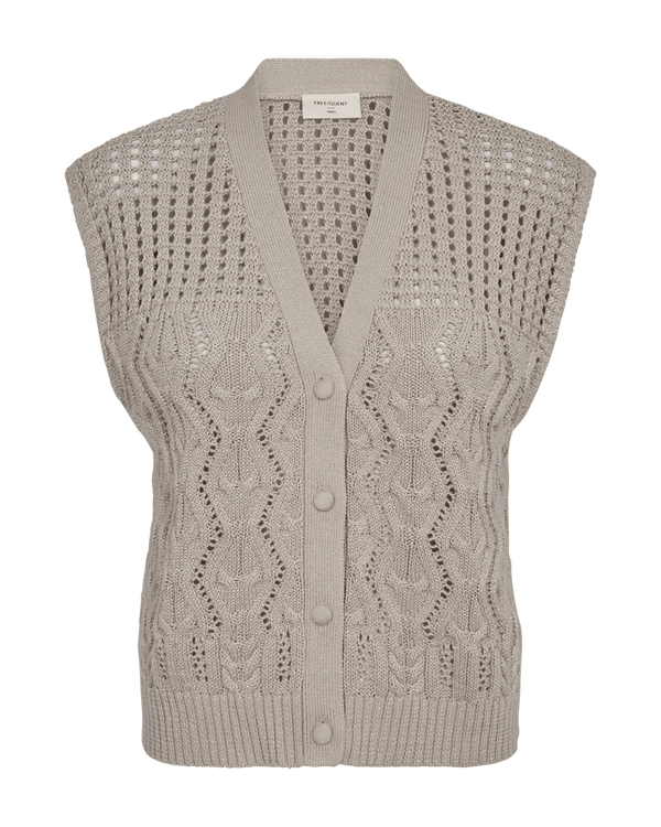 Freequent - Cardigan Limbo Simply Taupe - Luxedy