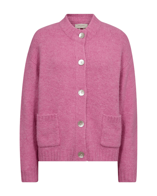 Freequent - Cardigan Louisa Fuchsia Pink - Luxedy