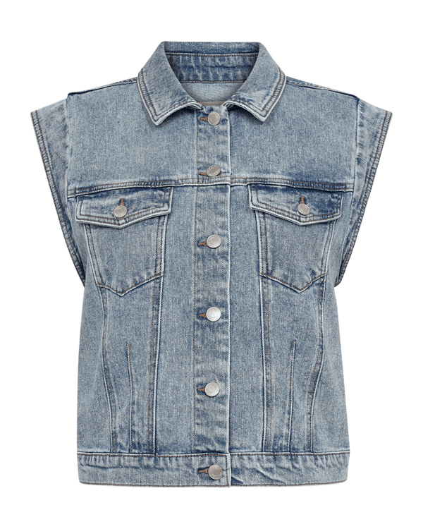 Freequent - Jas Bagger Light Blue Denim - Luxedy