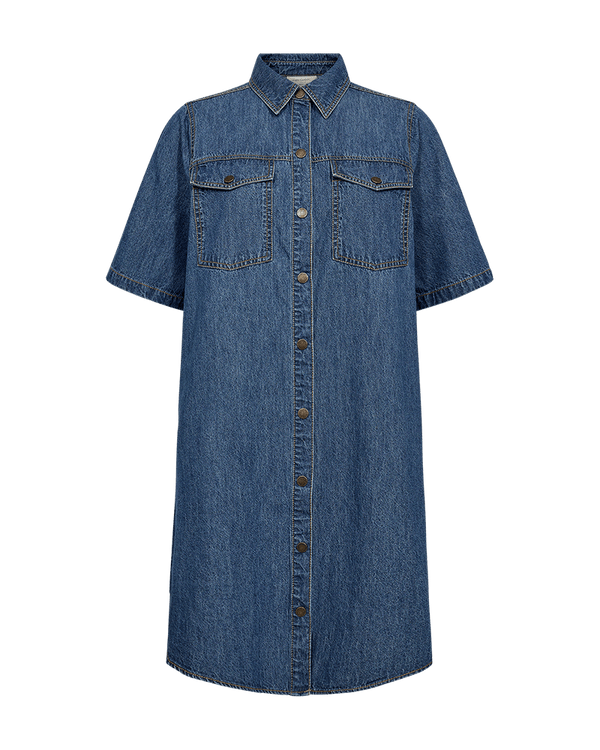 Freequent - Jurk Lisea Medium Blue Denim - Luxedy