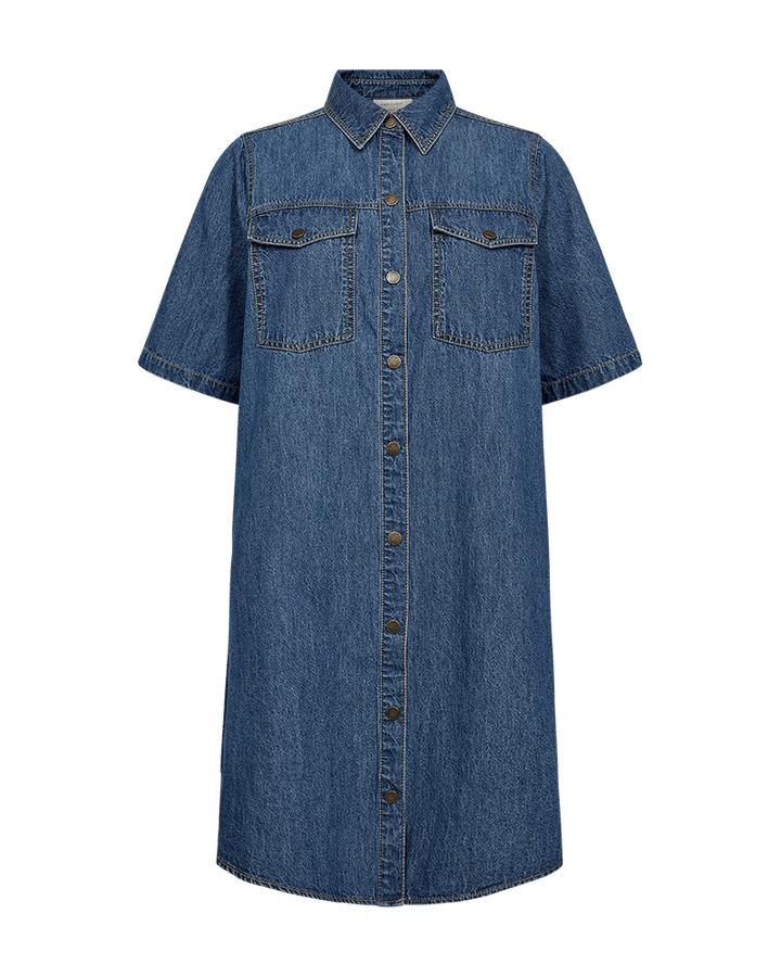 Freequent - Jurk Lisea Medium Blue Denim - Luxedy