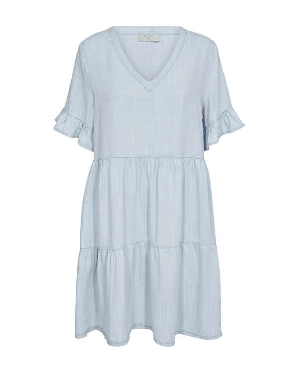 Freequent - Jurk Renna Light Blue Denim - Luxedy