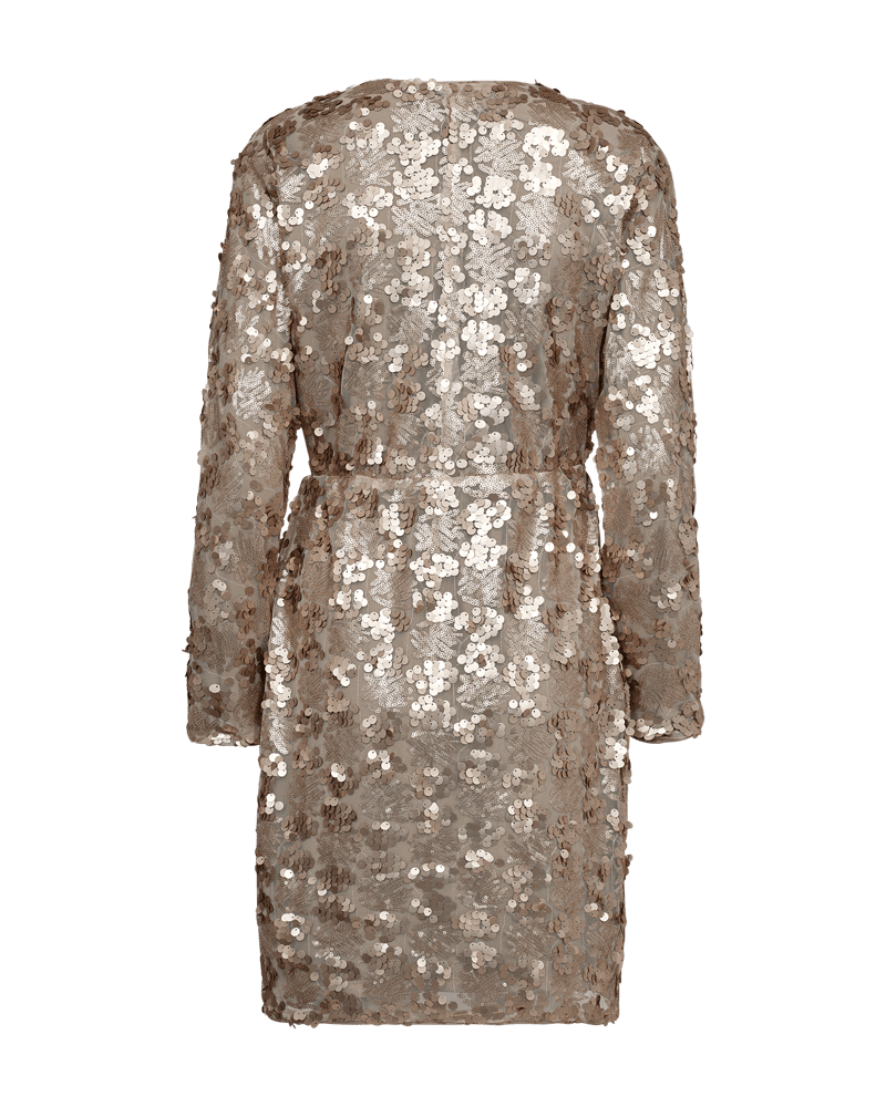 Freequent - Jurk Sesa Simply Taupe Glitter - Luxedy