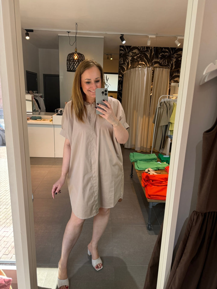 Freequent - Jurk Xenia Simply Taupe - Luxedy