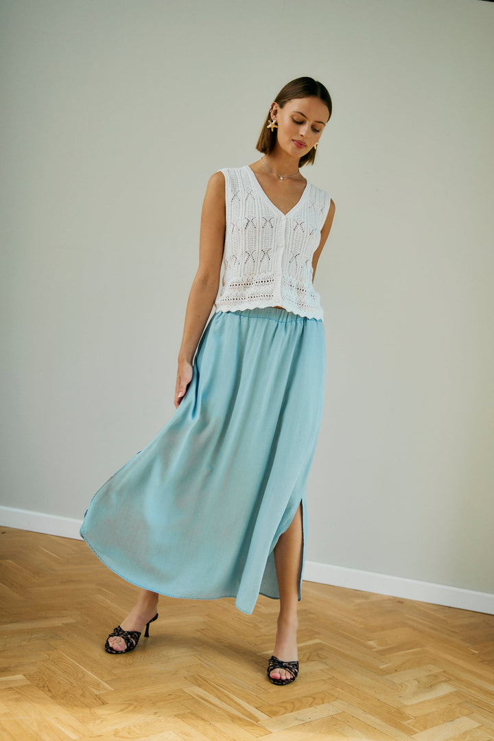 Freequent - Rok Carly Light Blue Denim - Luxedy