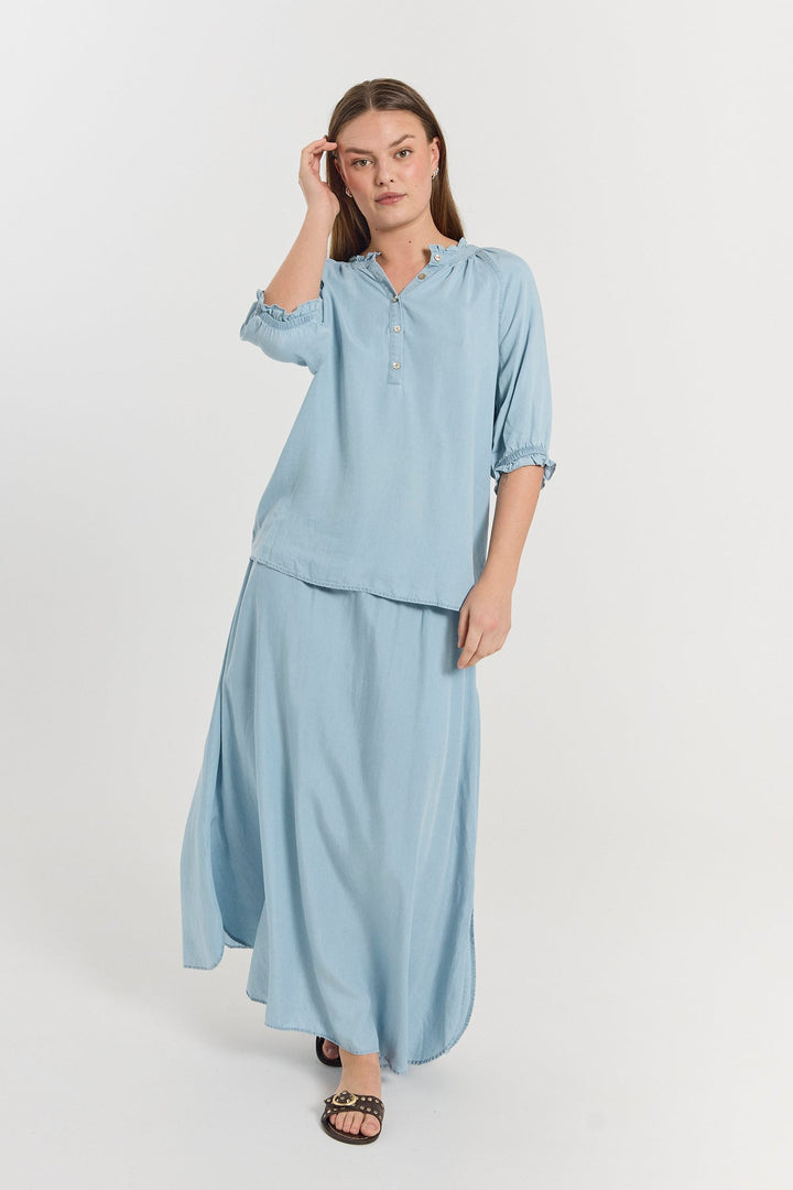 Freequent - Rok Carly Light Blue Denim - Luxedy