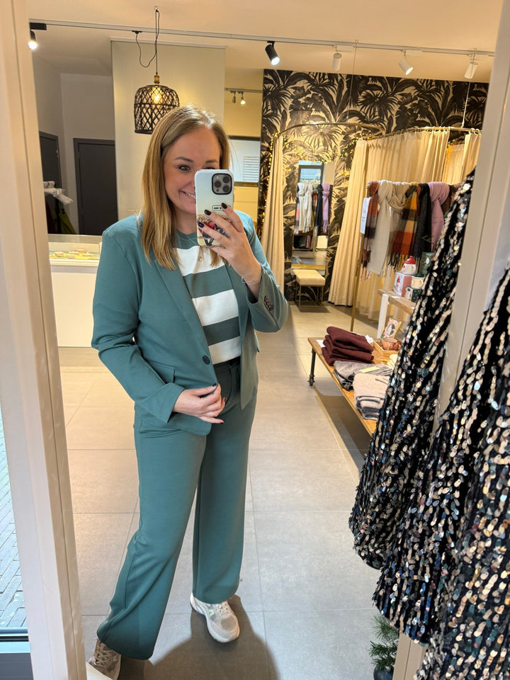 Freequent - Shirt Famila Star Offwhite Dark Forest - Luxedy