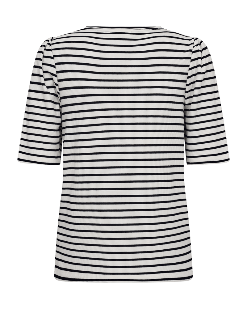 Freequent - T-Shirt Eloisei Star Offwhite & Black - Luxedy