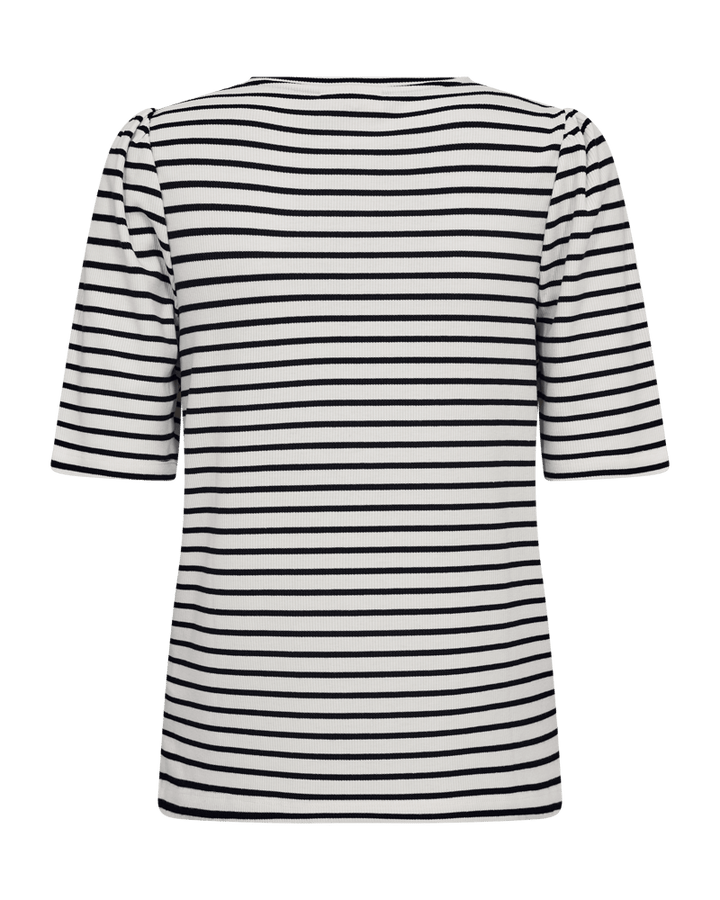 Freequent - T-Shirt Eloisei Star Offwhite & Black - Luxedy