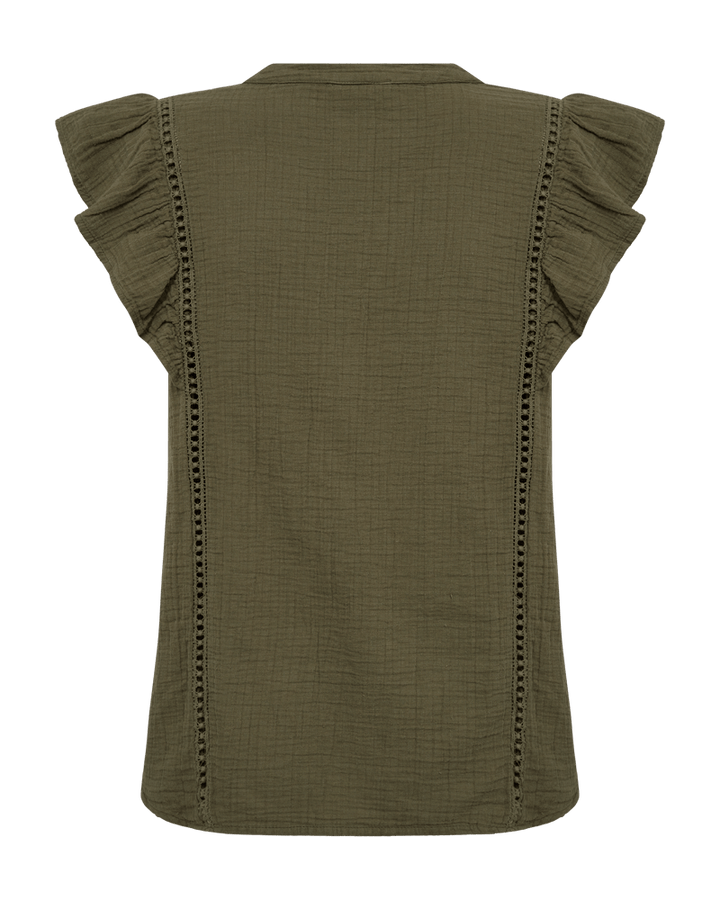 Freequent - T-Shirt Uline Deep Lichen Green - Luxedy