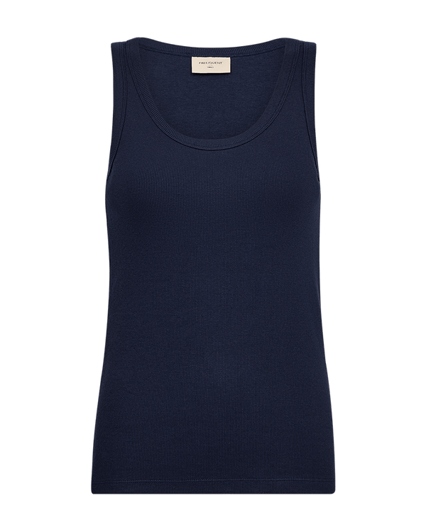 Freequent - Top Hi Navy Blue - Luxedy