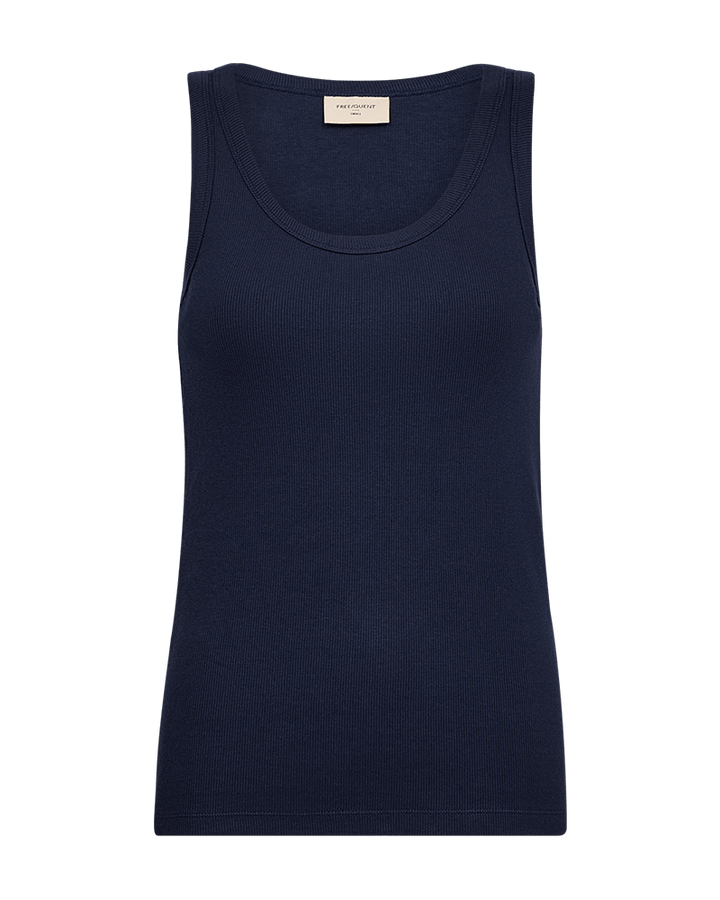 Freequent - Top Hi Navy Blue - Luxedy