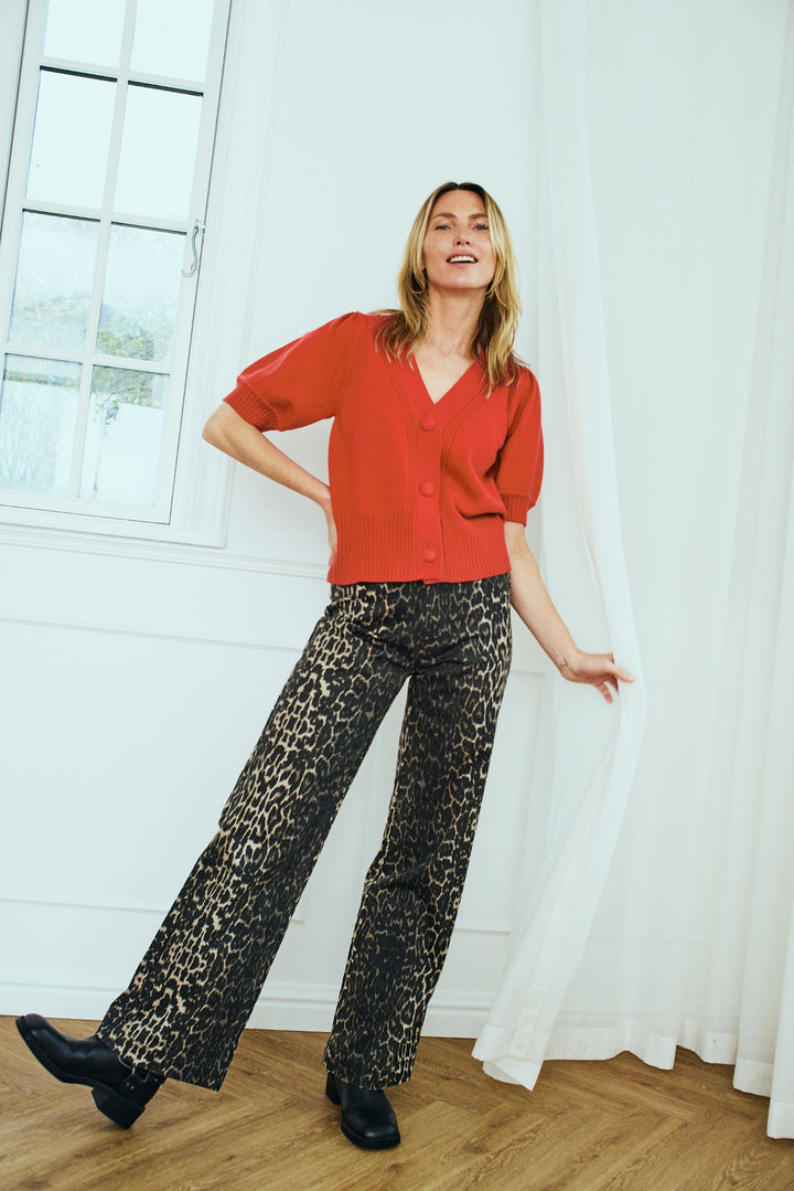 Freequent - Trui Alpi Baked Apple Cardigan - Luxedy