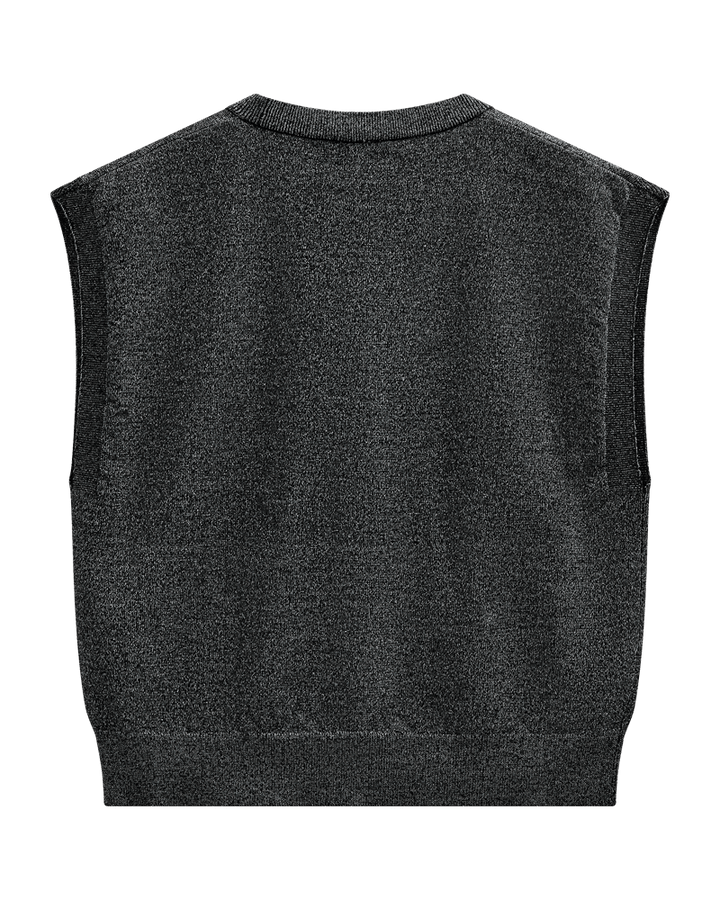 Freequent - Trui Bisolo Waisticoat Black & Silver - Luxedy