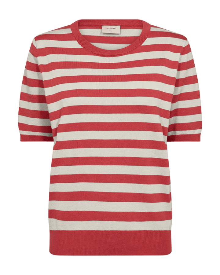 Freequent - Trui Joel Stripes Baked Apple Melange - Luxedy