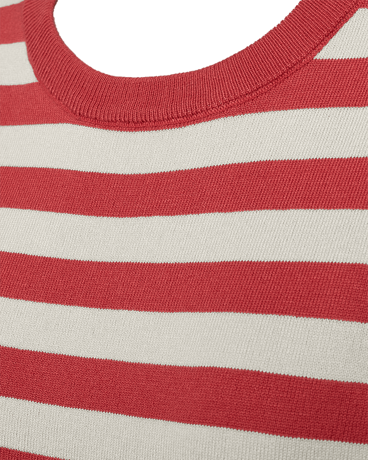 Freequent - Trui Joel Stripes Baked Apple Melange - Luxedy