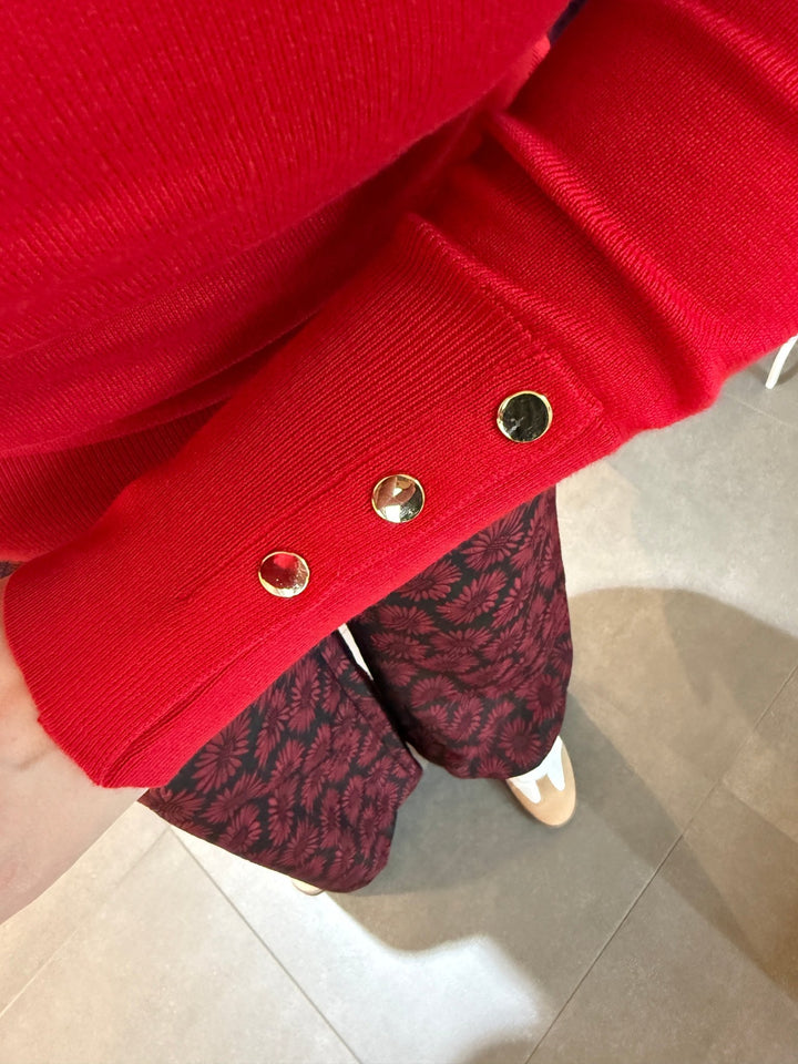 Freequent - Trui Katie Pullover Chili Pepper - Luxedy