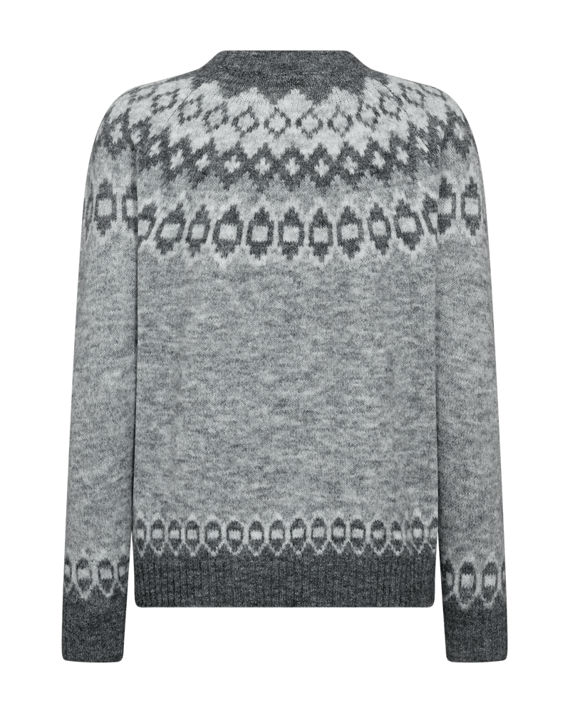 Freequent - Trui Novala Medium Grey Melange - Luxedy