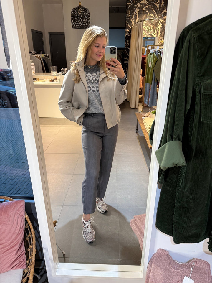 Freequent - Trui Novala Medium Grey Melange - Luxedy