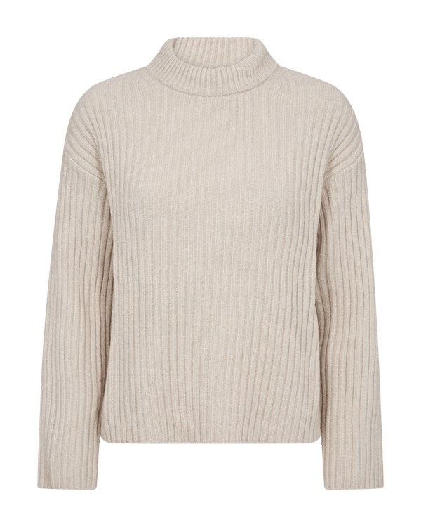 Freequent - Trui Thrill Pullover Moonbeam Offwhite - Luxedy