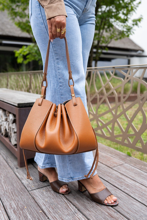 Handtas Aurélie Camel - Luxedy