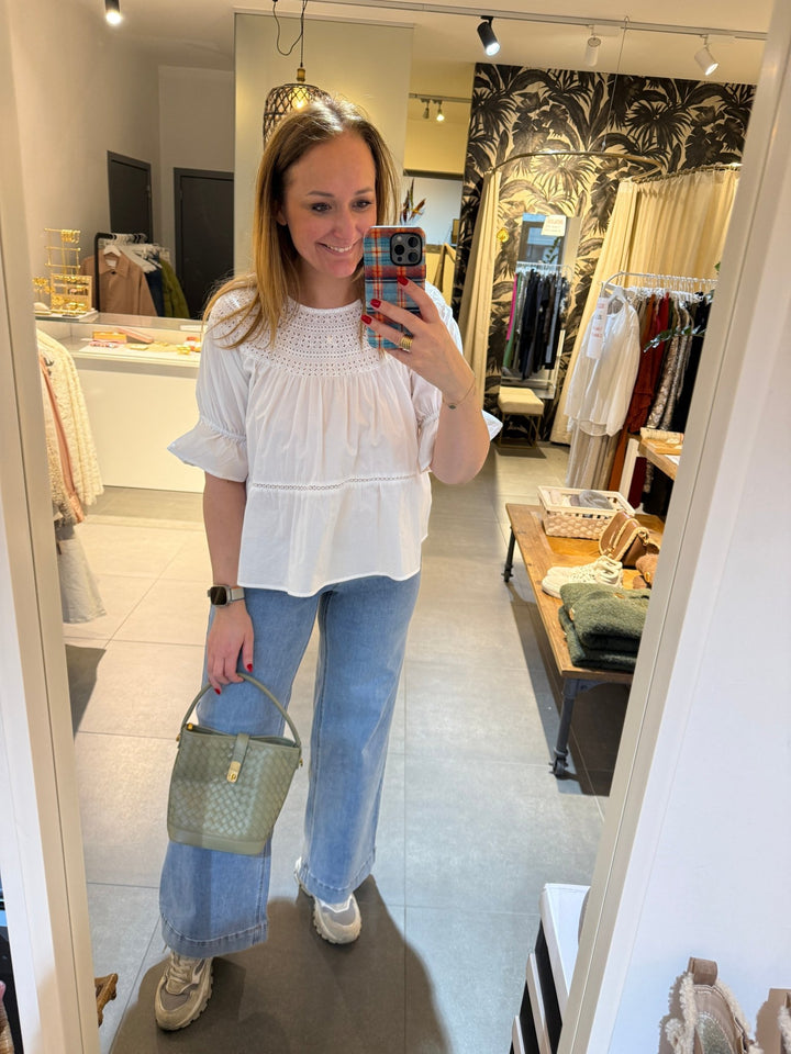 Handtas - Jacky Sage Green - Luxedy