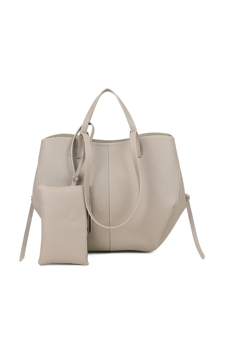 Handtas Mirelle Tote Bag Taupe - Luxedy