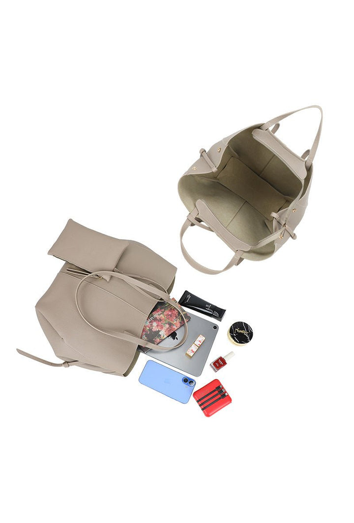 Handtas Mirelle Tote Bag Taupe - Luxedy