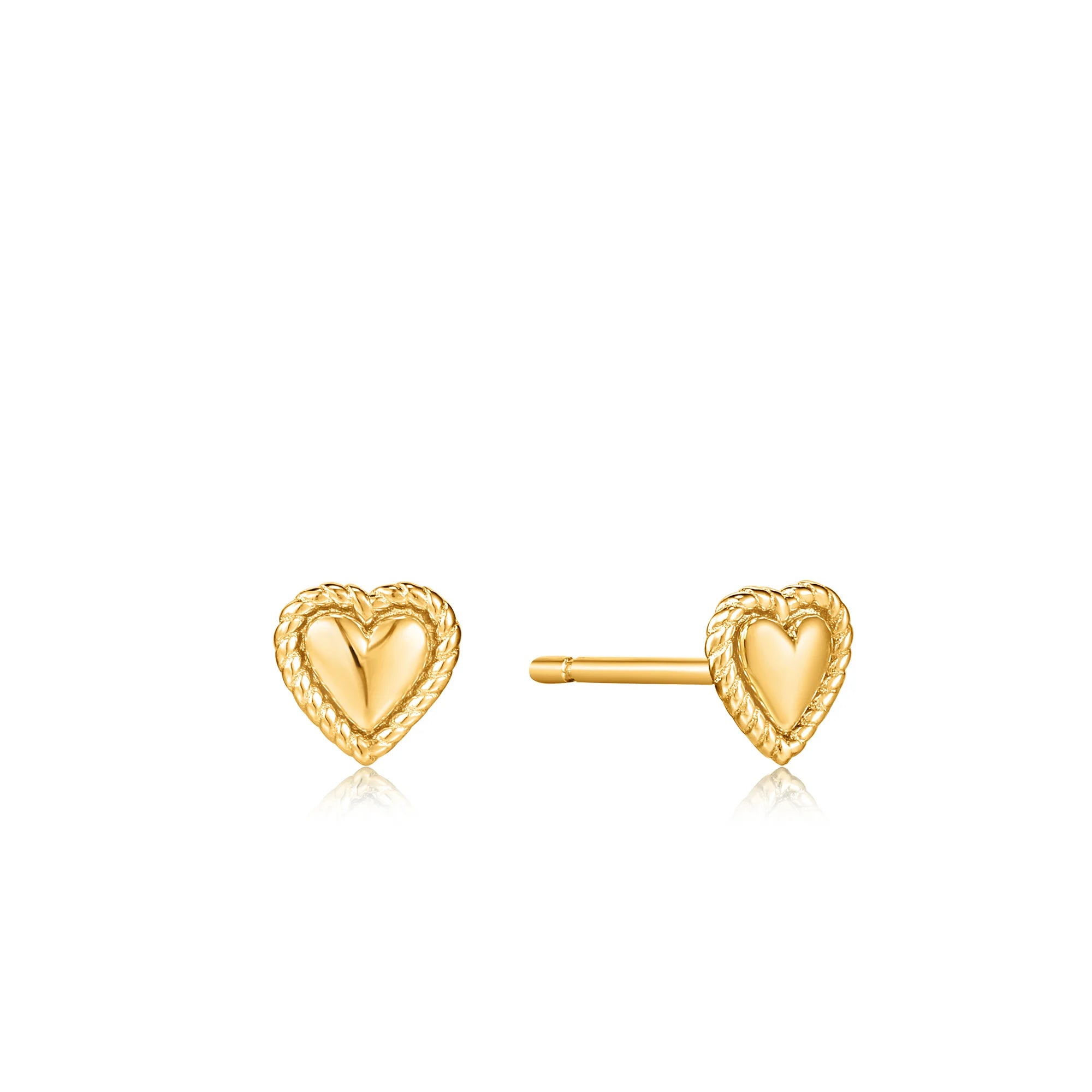 Ania Haie - Oorbellen Gold Rope Heart Studs