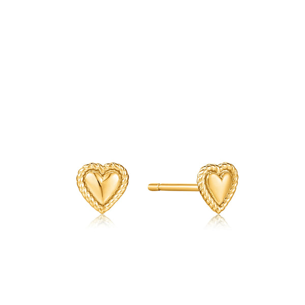 Ania Haie - Oorbellen Gold Rope Heart Studs