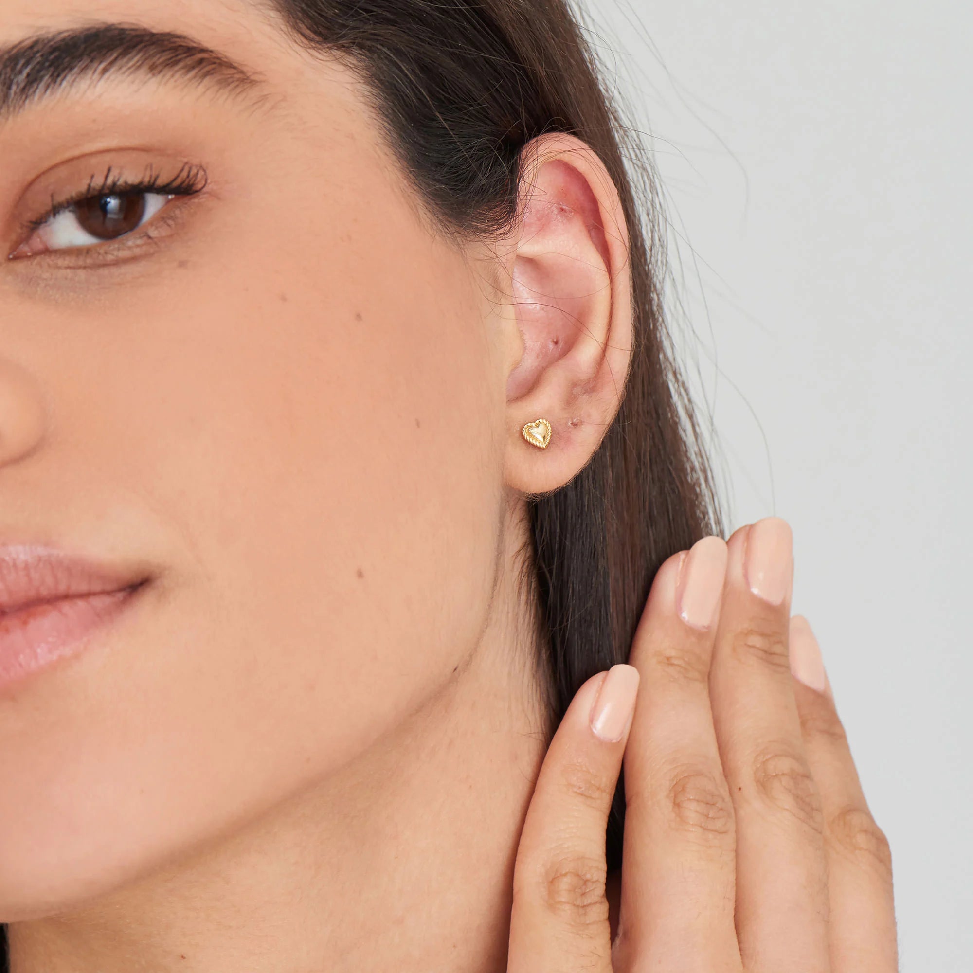 Ania Haie - Oorbellen Gold Rope Heart Studs