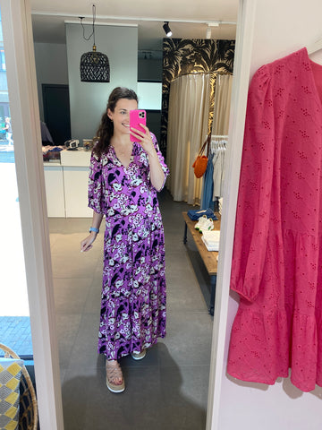 Soaked in Luxury - Jurk Zaya Flowy Maxi Liatris Purple