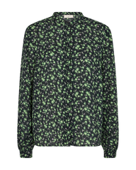 Freequent - Blouse Adney Black With Piquant Green