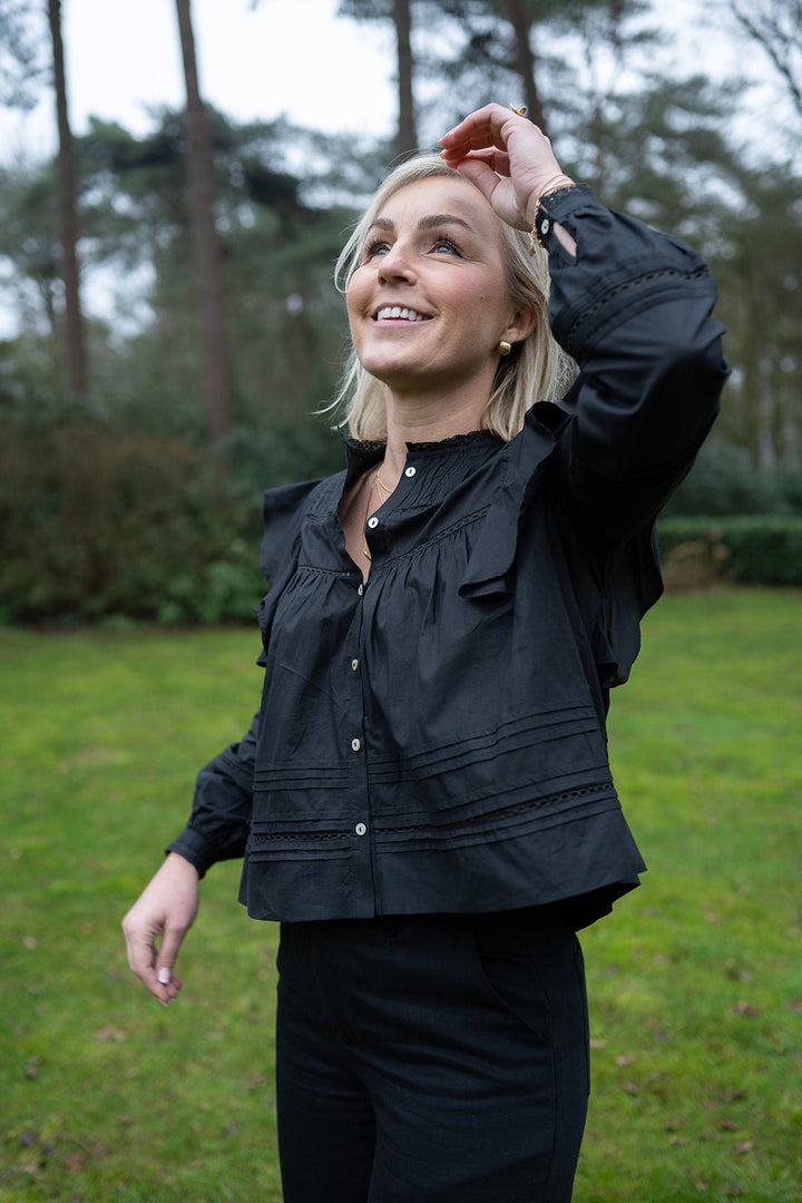 JcSophie - Blouse Galaxy Black - Luxedy