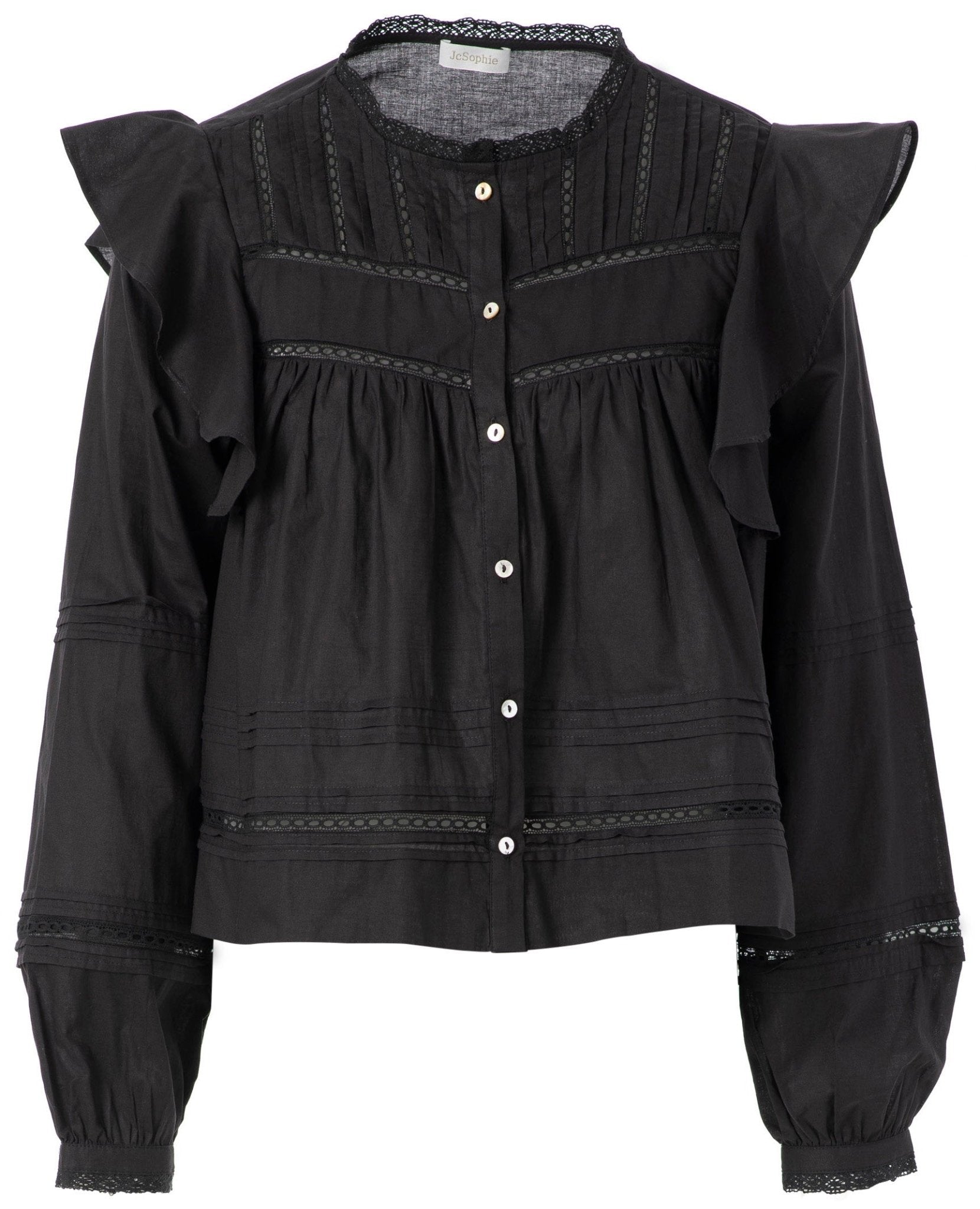 JcSophie - Blouse Galaxy Black - Luxedy