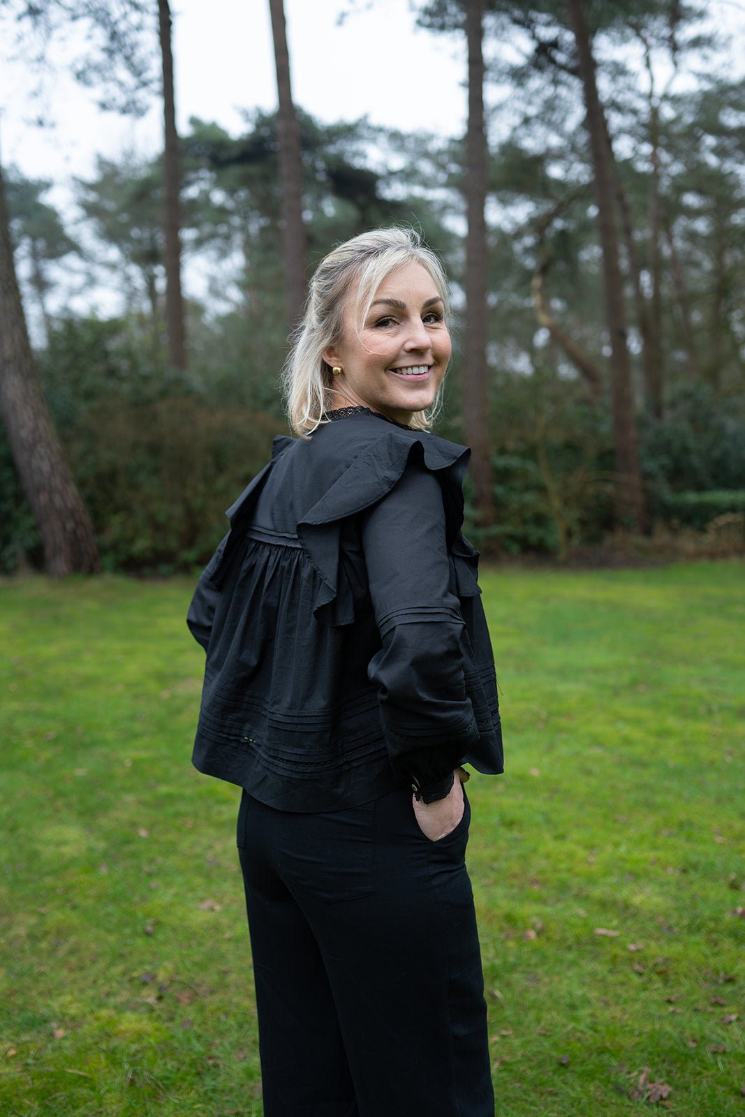 JcSophie - Blouse Galaxy Black - Luxedy