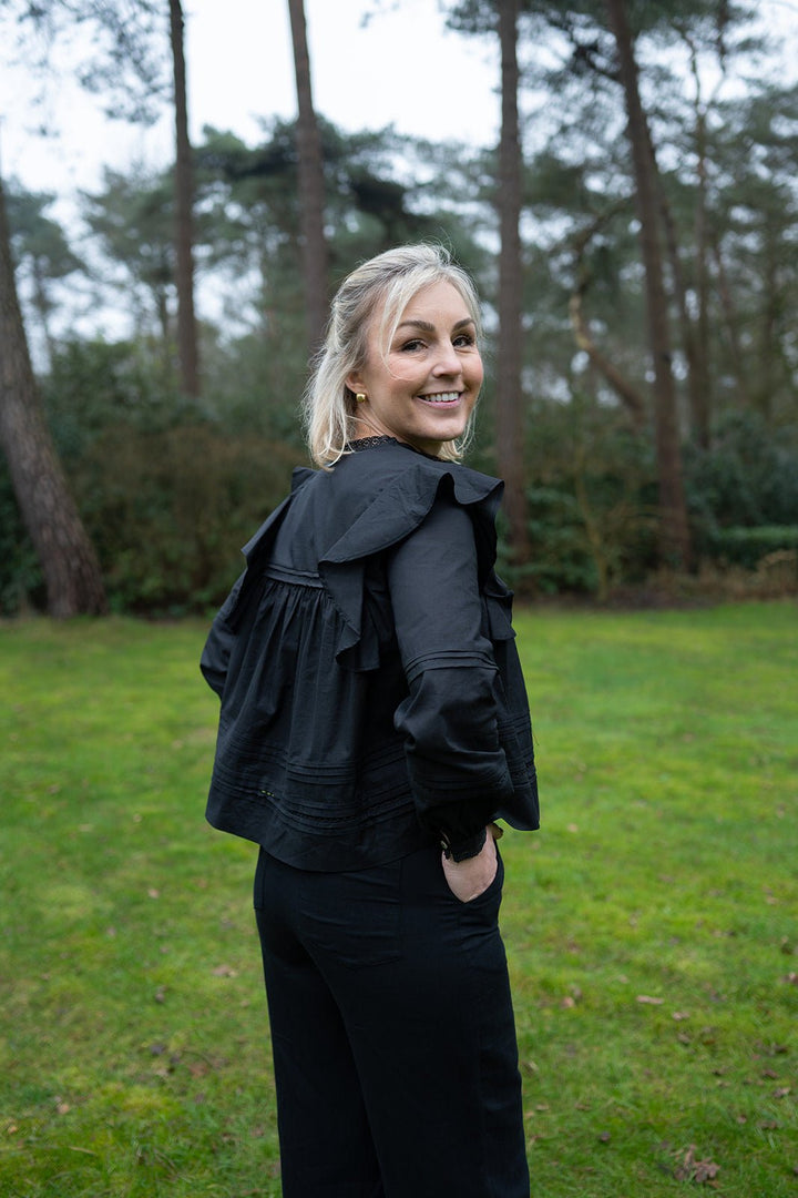 JcSophie - Blouse Galaxy Black - Luxedy