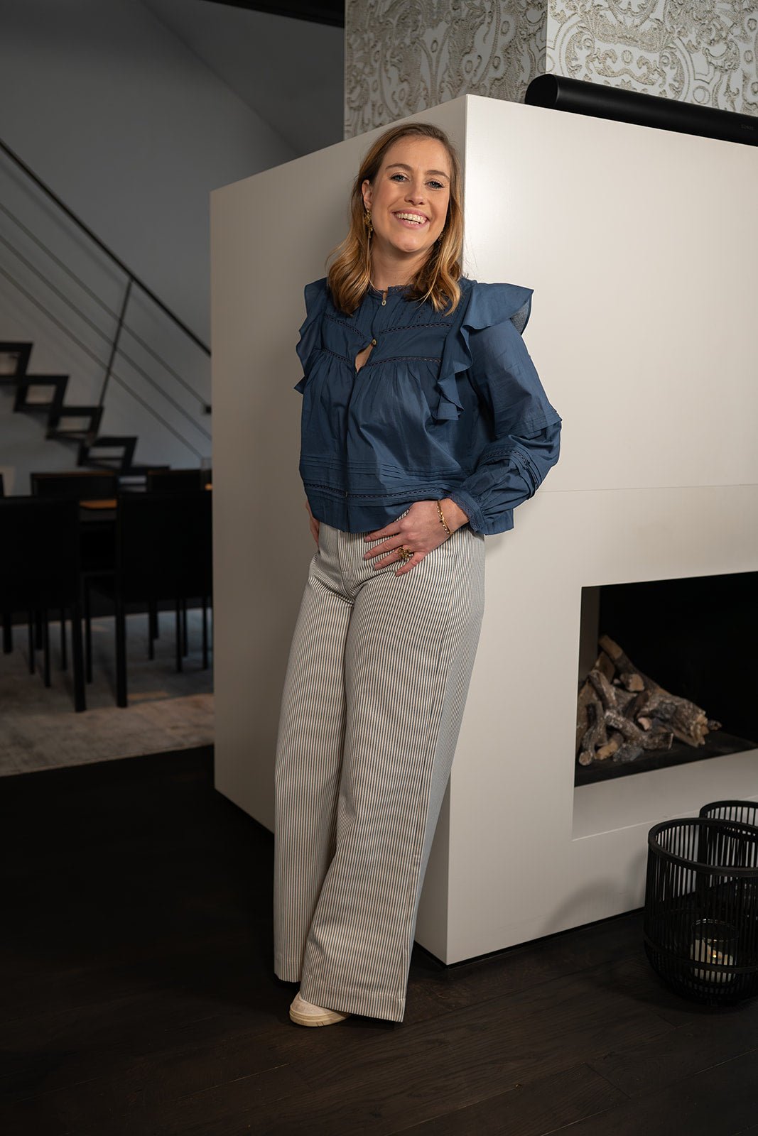 JcSophie - Blouse Galaxy Indigo Blue - Luxedy