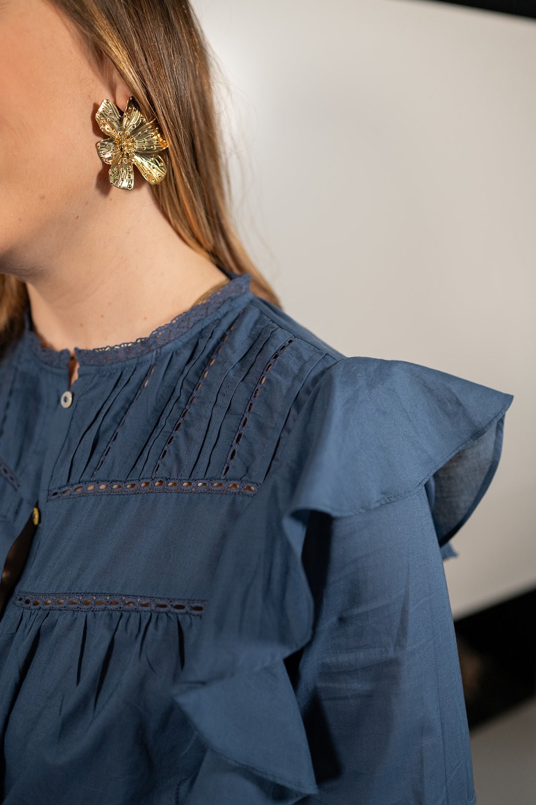 JcSophie - Blouse Galaxy Indigo Blue - Luxedy