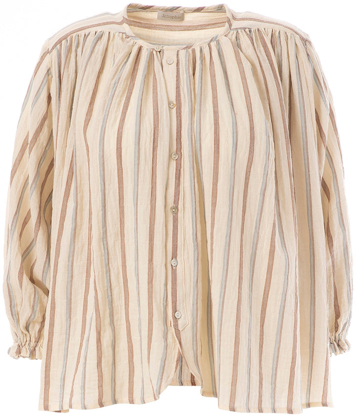 JcSophie - Blouse Honey Cream Stripes - Luxedy