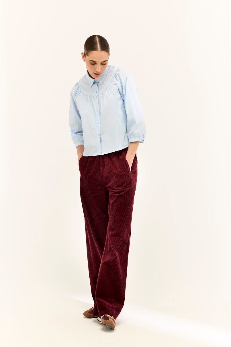 JcSophie - Blouse Jaffa Light Blue - Luxedy