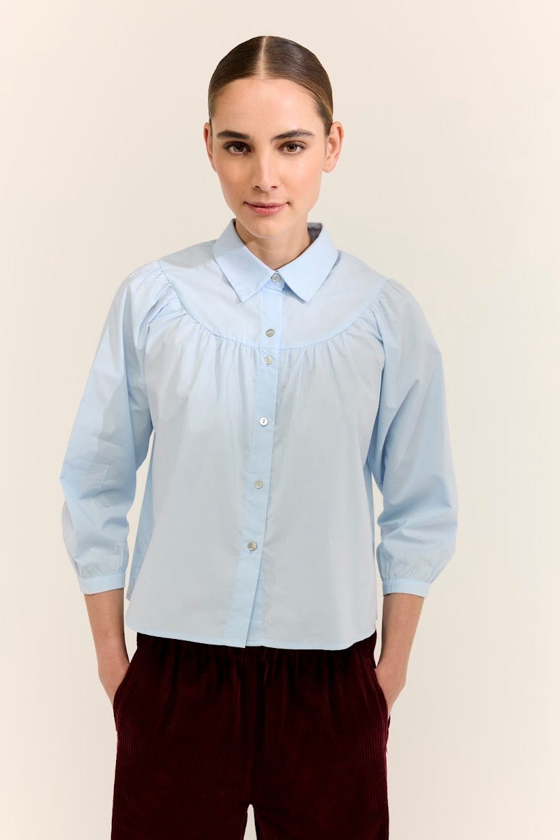 JcSophie - Blouse Jaffa Light Blue - Luxedy