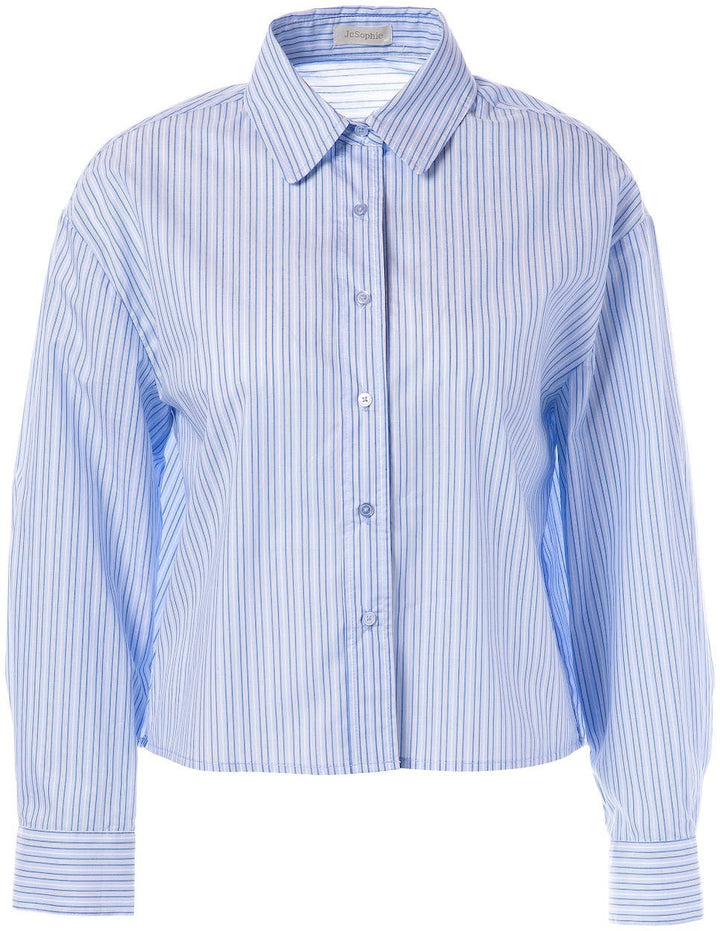 JcSophie - Blouse Jenevieve Blue Stripes - Luxedy