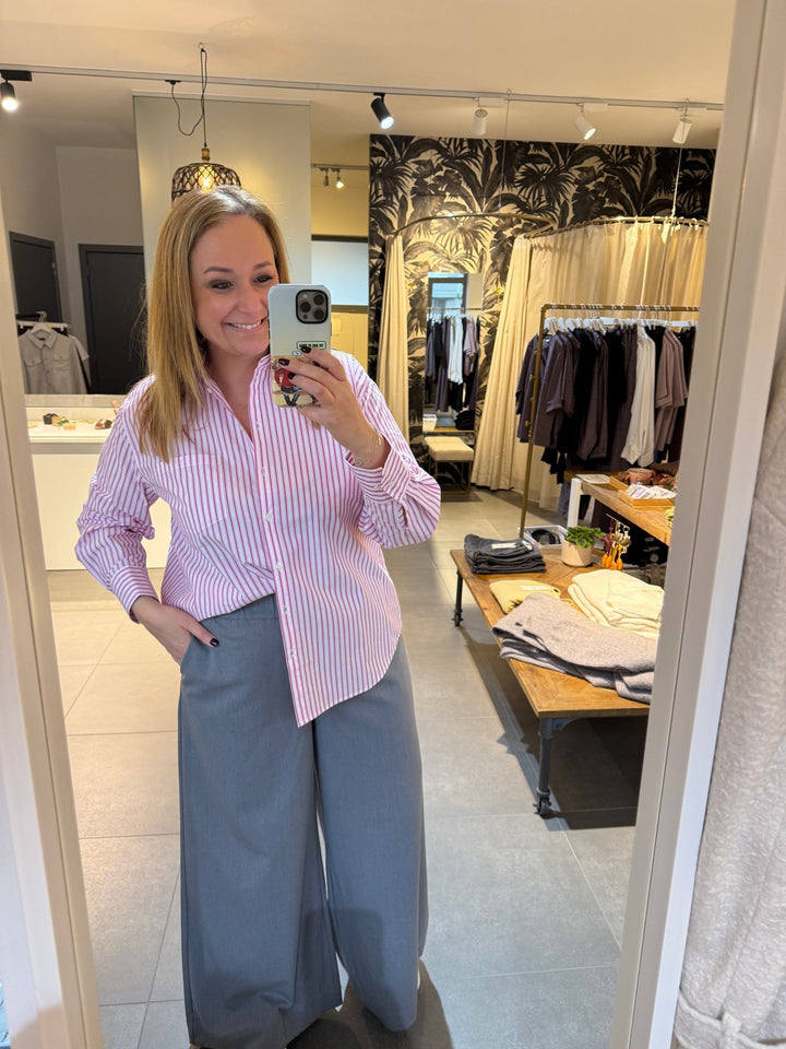 JcSophie - Blouse Karole Pink Stripes - Luxedy