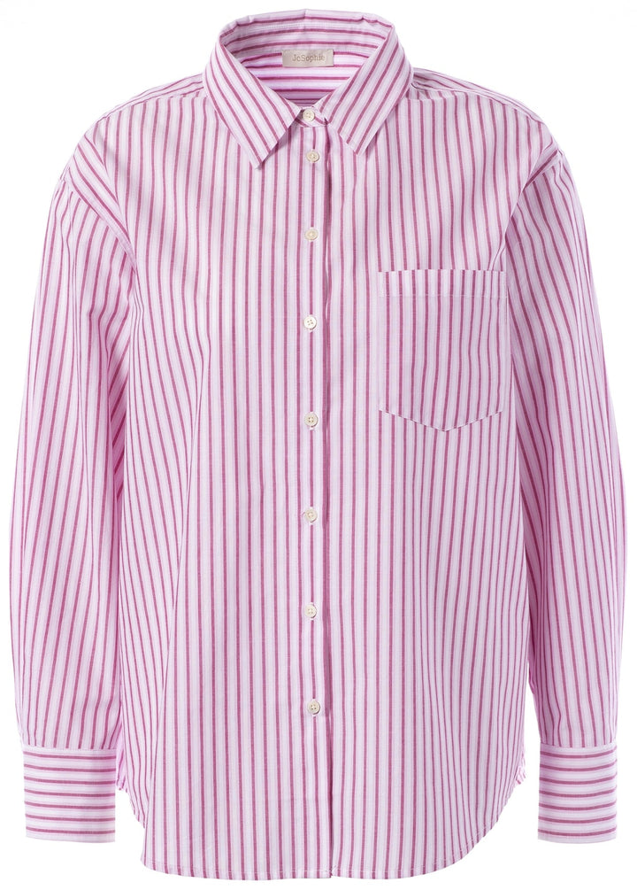JcSophie - Blouse Karole Pink Stripes - Luxedy