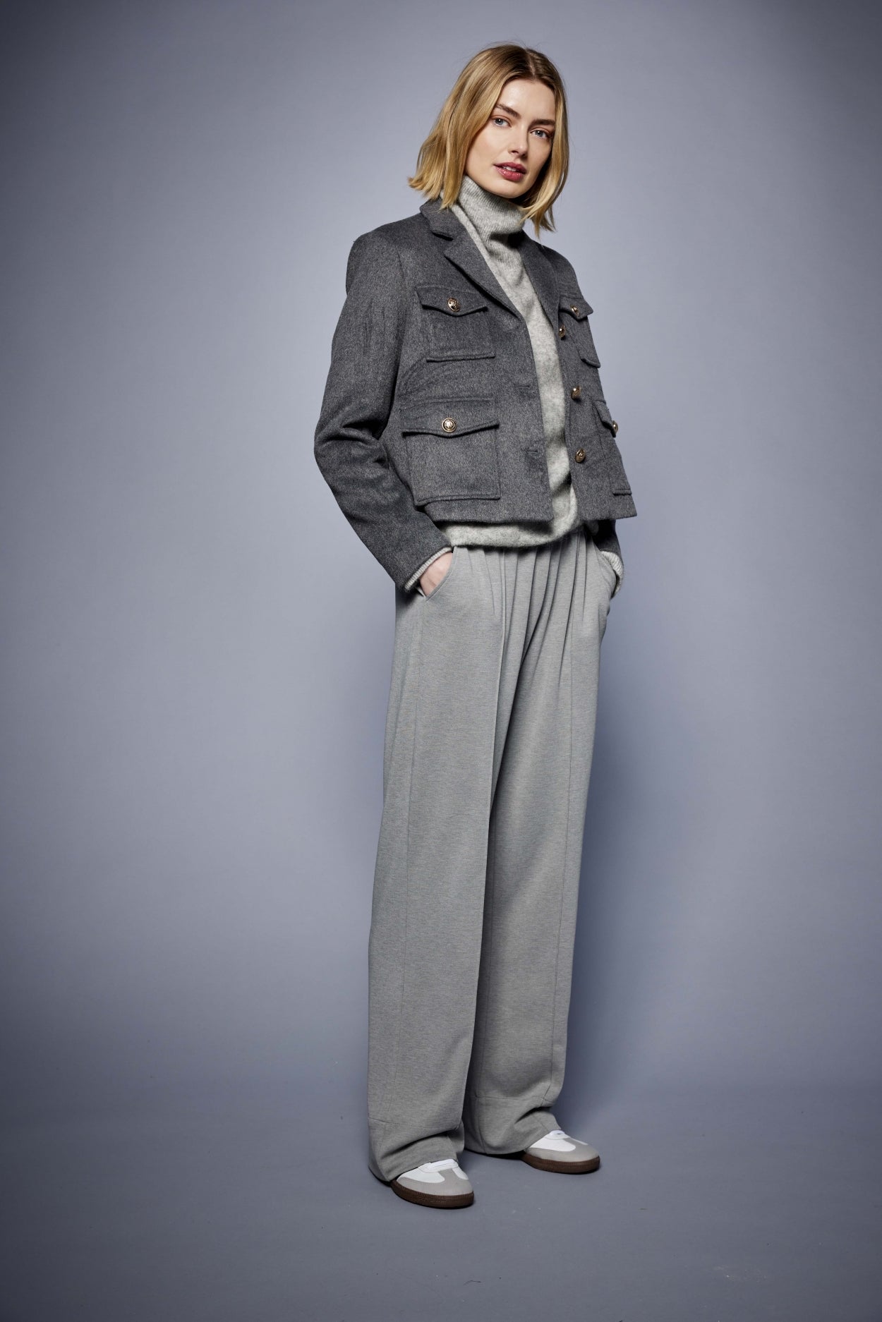JcSophie - Broek Bibi Grey Melange - Luxedy