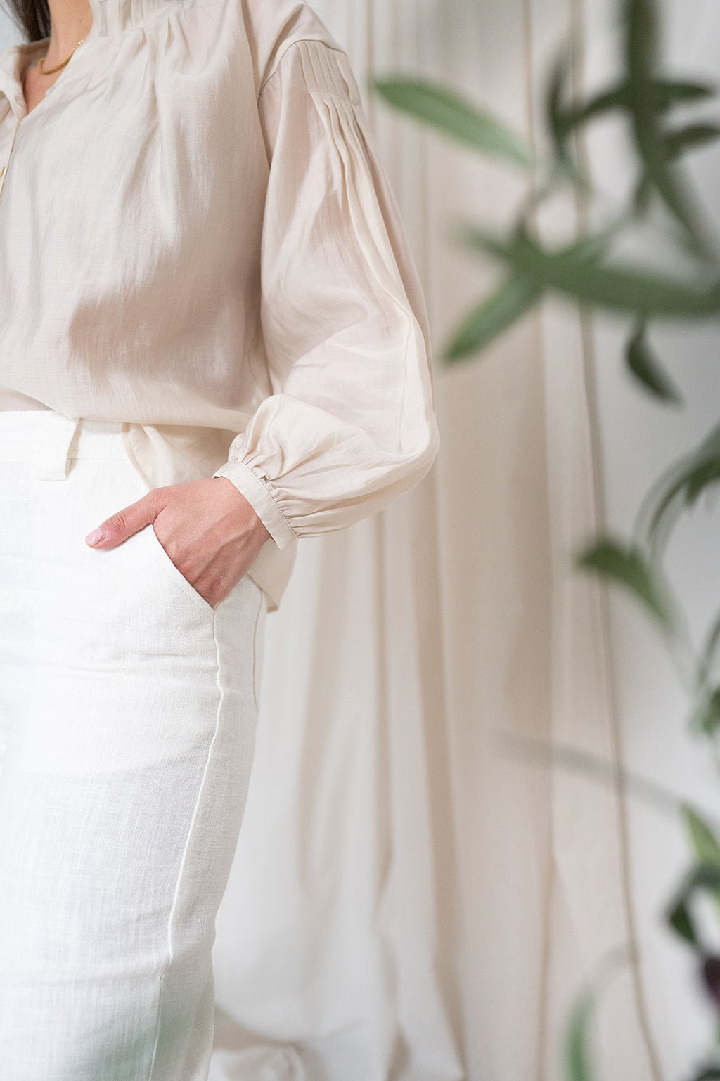 JcSophie - Broek Chanson Offwhite - Luxedy