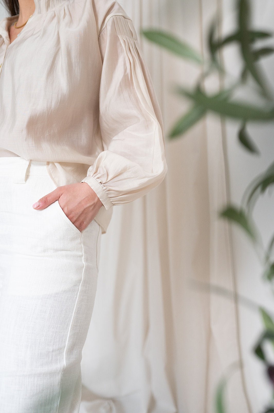 JcSophie - Broek Chanson Offwhite - Luxedy