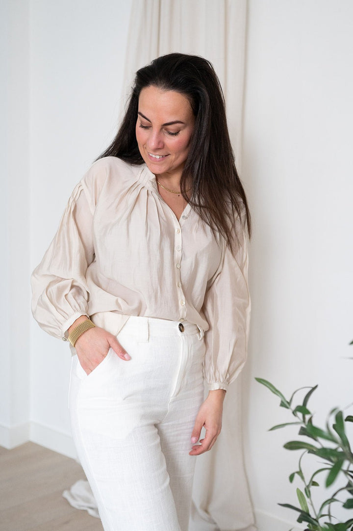 JcSophie - Broek Chanson Offwhite - Luxedy
